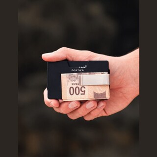 Foto 4 | Tarjeteros Fortier Mate Negro Color Negro Protección Rfid