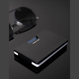 Foto 7 | Tarjeteros Fortier Mate Negro Color Negro Protección Rfid