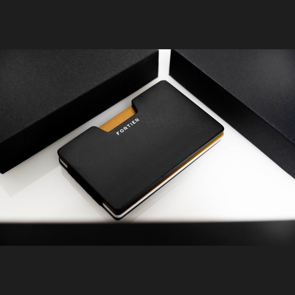 Foto 8 | Tarjeteros Fortier Mate Negro Color Negro Protección Rfid