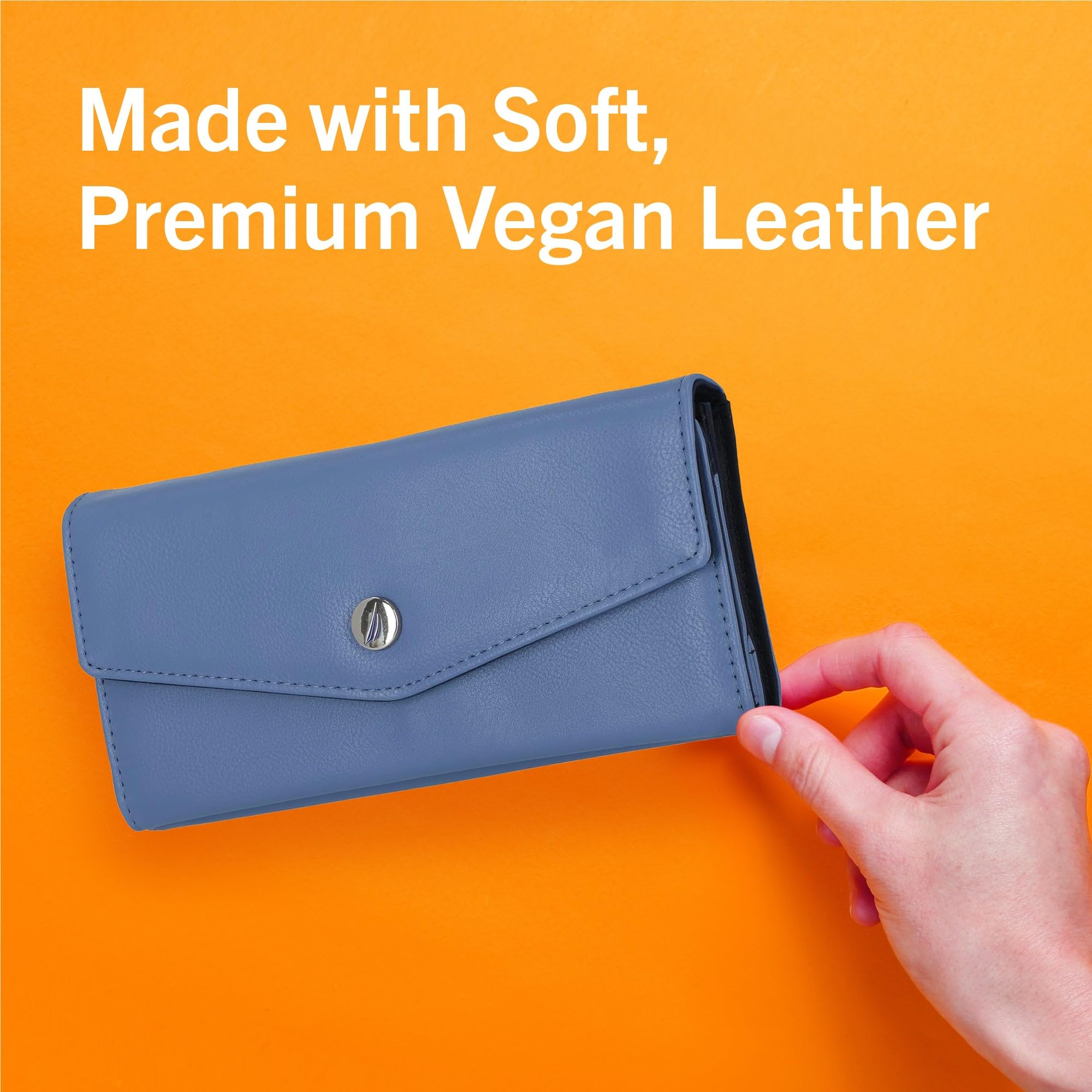 Foto 7 pulgar | Monedero Nautica Money Manager Rfid Slim Para Mujer, Negro - Venta Internacional.