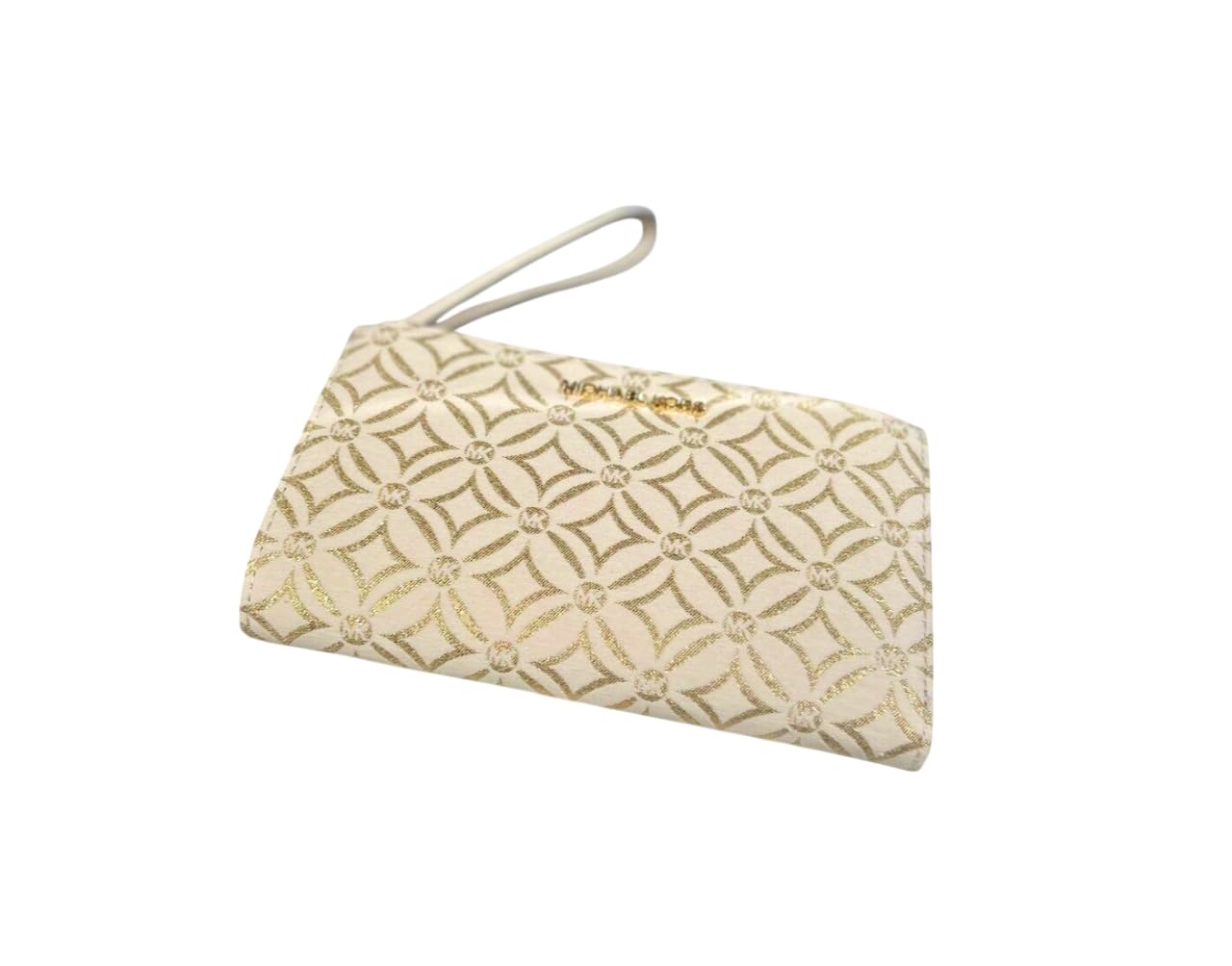 Cartera De Pulsera Michael Kors Jet Set Travel Con Doble Cremallera, Color Dorado Pálido - Venta Internacional.