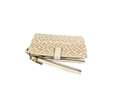 Foto 3 | Cartera De Pulsera Michael Kors Jet Set Travel Con Doble Cremallera, Color Dorado Pálido - Venta Internacional.