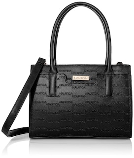 Foto 1 | Bolso Nautica Sandy Jr. Bolso Top Handel De Cuero Vegano Negro - Venta Internacional.