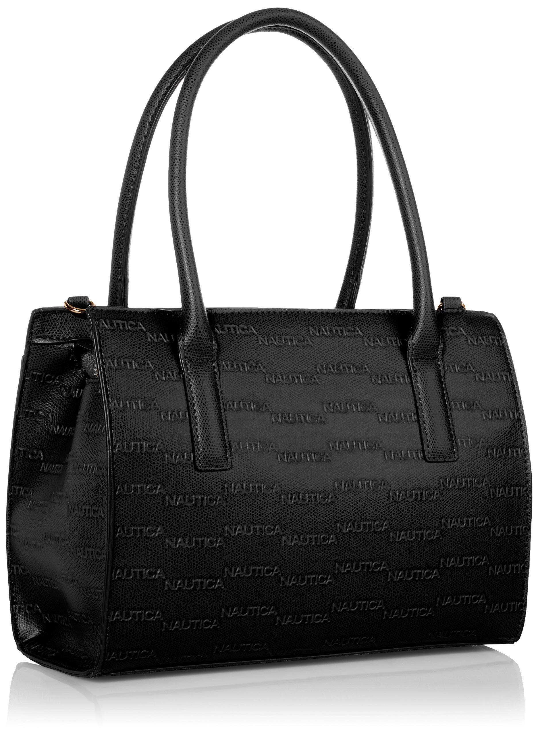 Foto 2 | Bolso Nautica Sandy Jr. Bolso Top Handel De Cuero Vegano Negro - Venta Internacional.