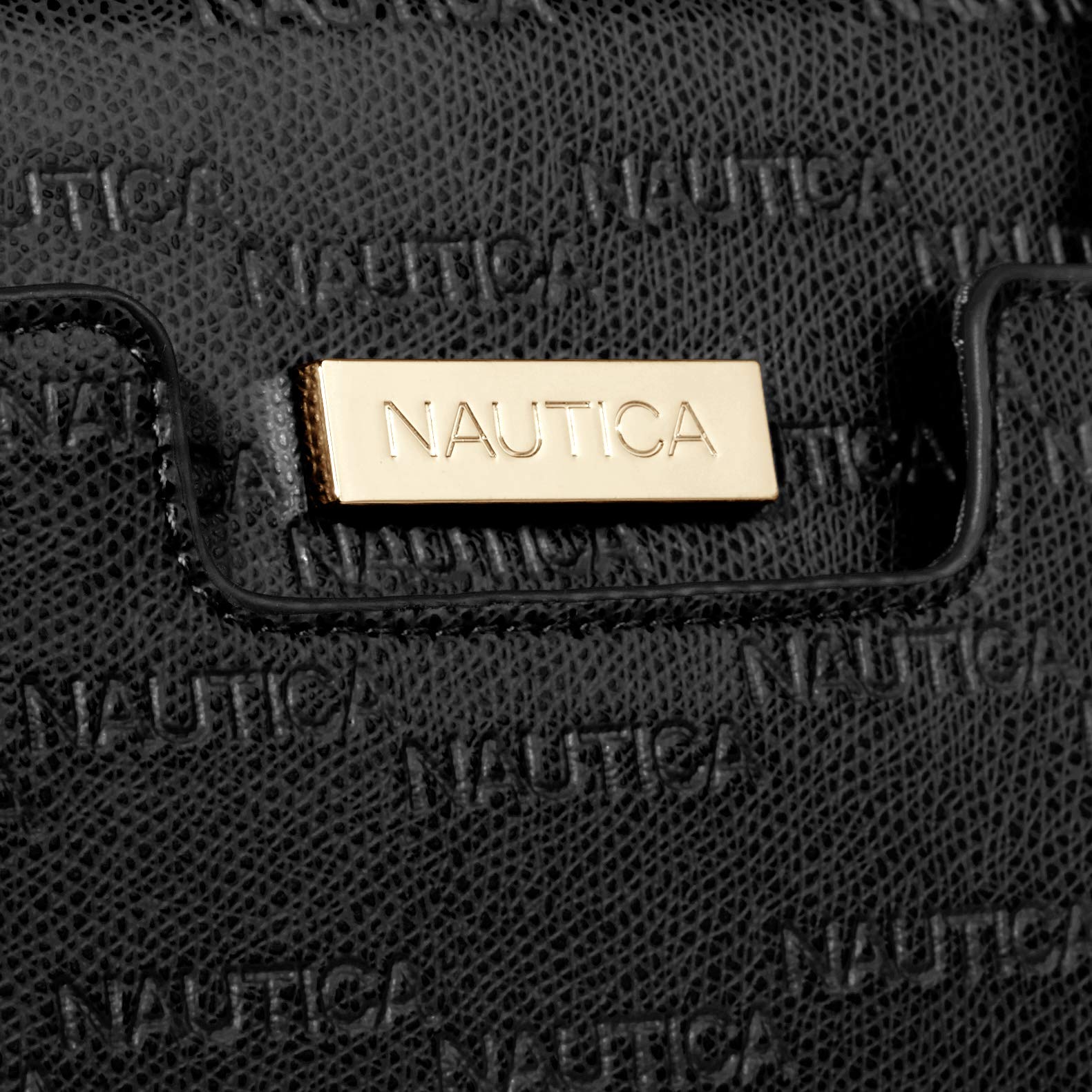 Foto 4 pulgar | Bolso Nautica Sandy Jr. Bolso Top Handel De Cuero Vegano Negro - Venta Internacional.