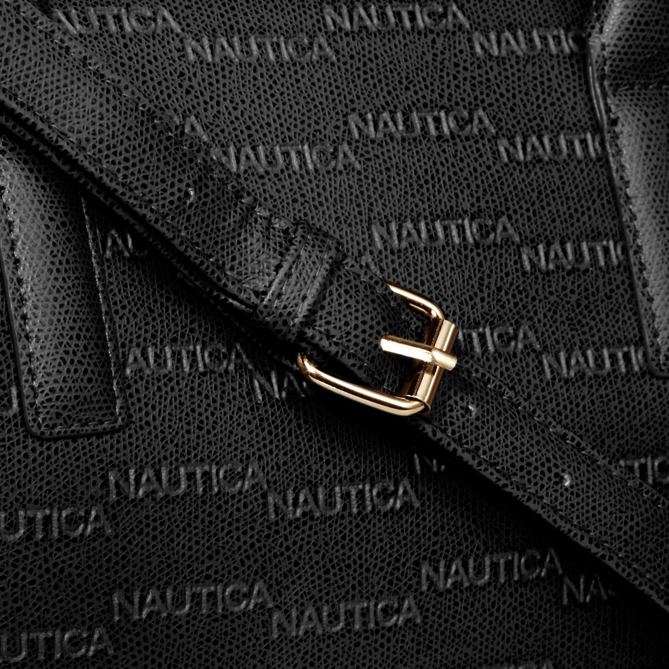 Foto 5 pulgar | Bolso Nautica Sandy Jr. Bolso Top Handel De Cuero Vegano Negro - Venta Internacional.