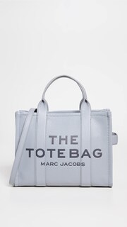 Foto 2 | Bolso Marc Jacobs The Leather Medium Wolf Grey - Venta Internacional.