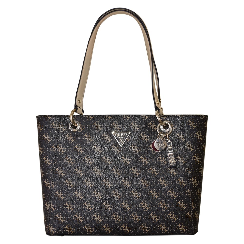 Foto 2 pulgar | Bolso De Mano Guess Noelle Small Noel Brown Logo Para Mujer - Venta Internacional.