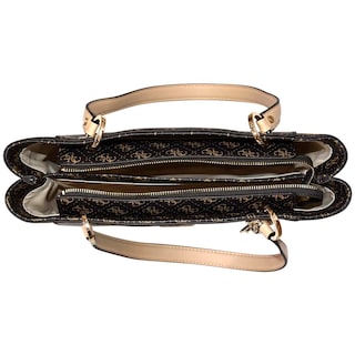 Foto 5 | Bolso De Mano Guess Noelle Small Noel Brown Logo Para Mujer - Venta Internacional.