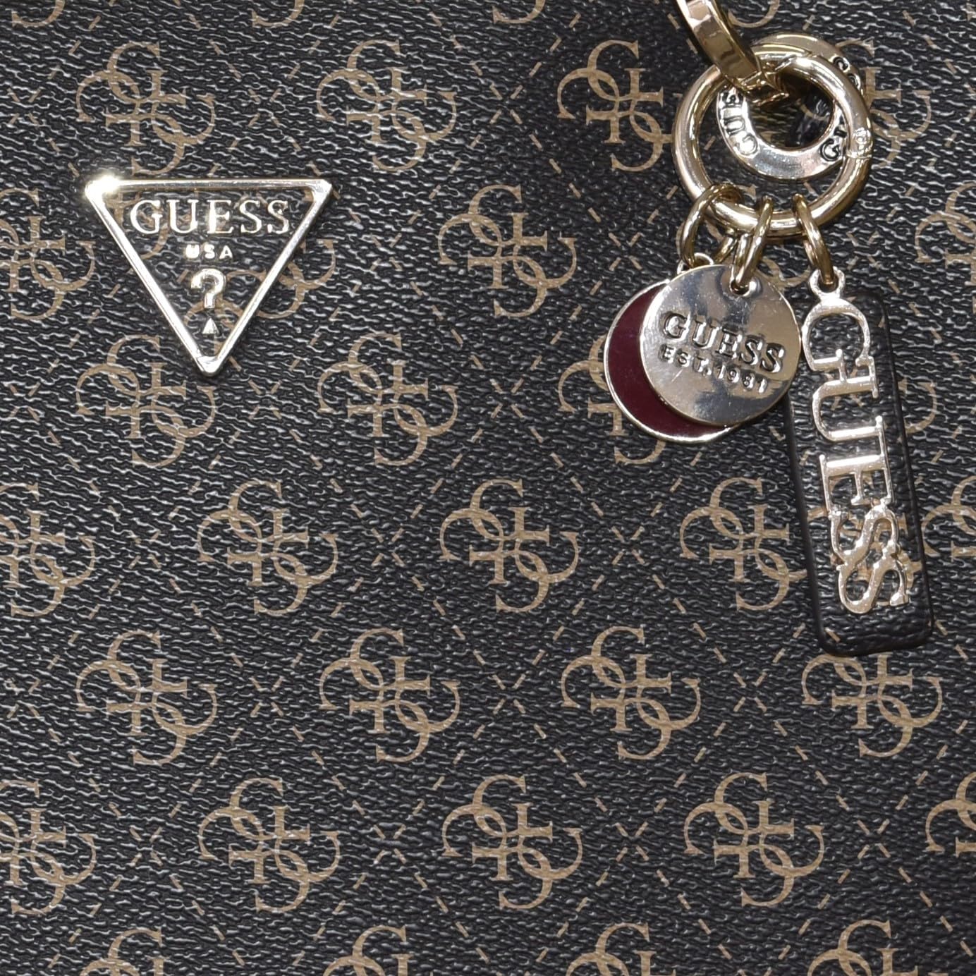 Foto 7 pulgar | Bolso De Mano Guess Noelle Small Noel Brown Logo Para Mujer - Venta Internacional.