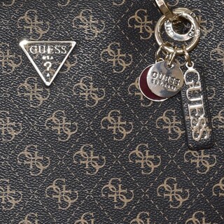 Foto 6 | Bolso De Mano Guess Noelle Small Noel Brown Logo Para Mujer - Venta Internacional.