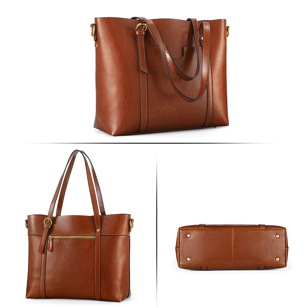 Foto 6 pulgar | Bolso Kattee De Piel Auténtica Vintage De Gran Capacidad - Venta Internacional.