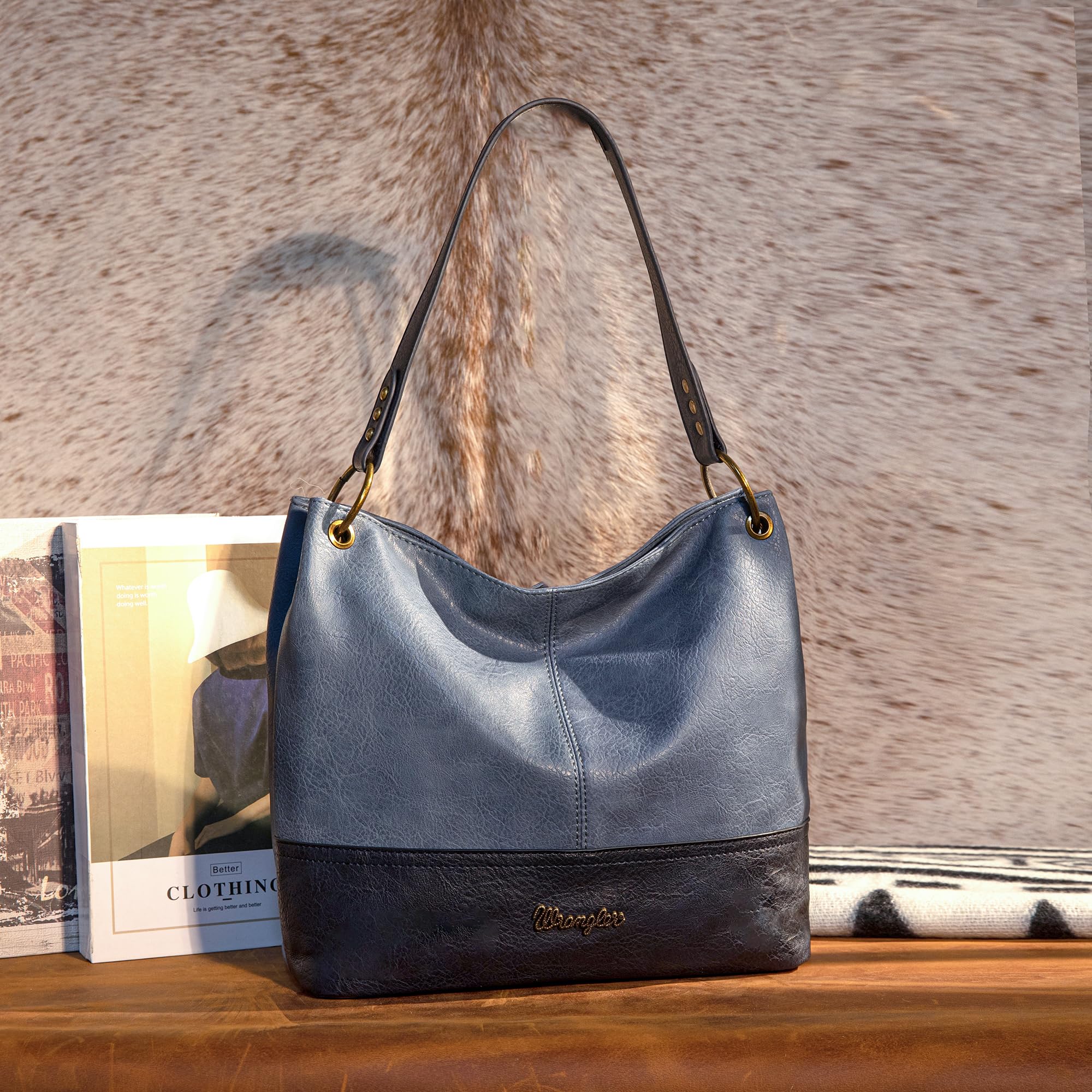 Foto 3 pulgar | Bolso Hobo Montana West Wrangler Wg20-918jn De Cuero Vegano - Venta Internacional.