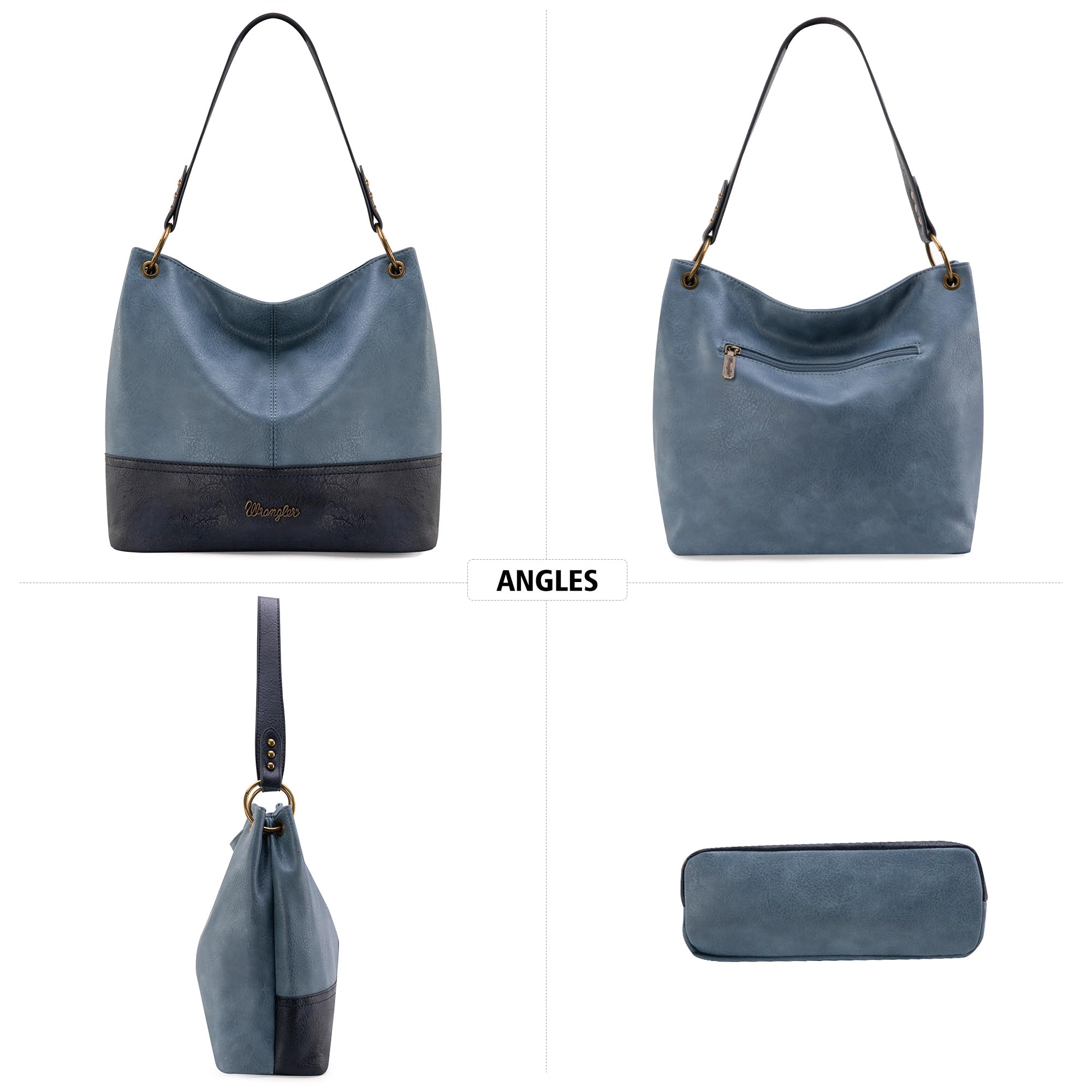 Foto 5 pulgar | Bolso Hobo Montana West Wrangler Wg20-918jn De Cuero Vegano - Venta Internacional.