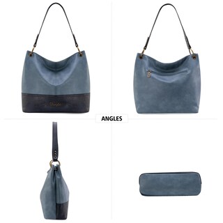 Foto 4 | Bolso Hobo Montana West Wrangler Wg20-918jn De Cuero Vegano - Venta Internacional.