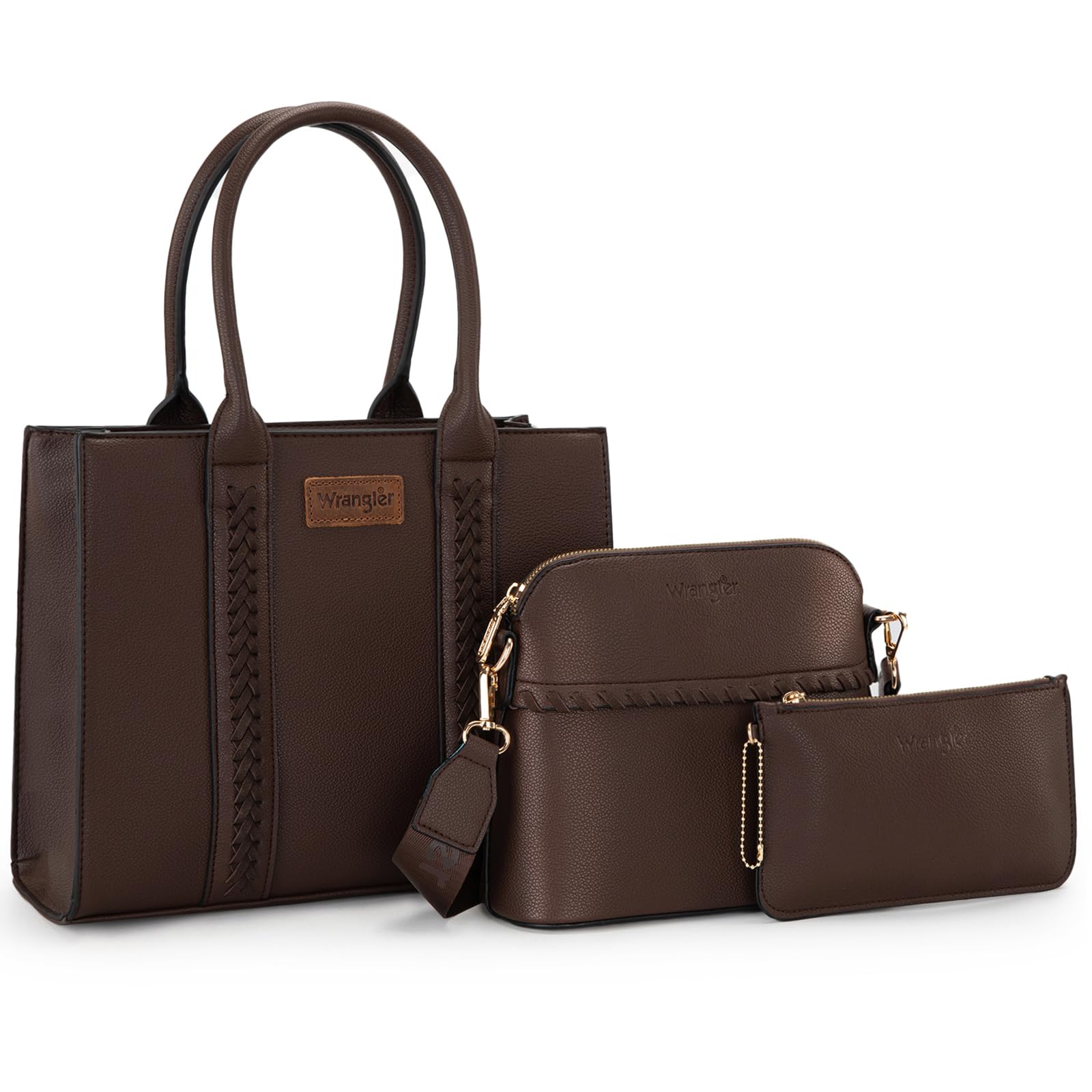 Foto 1 | Bolso De Mano Wrangler Wg3-8321cf Café Con Correa Cruzada - Venta Internacional.