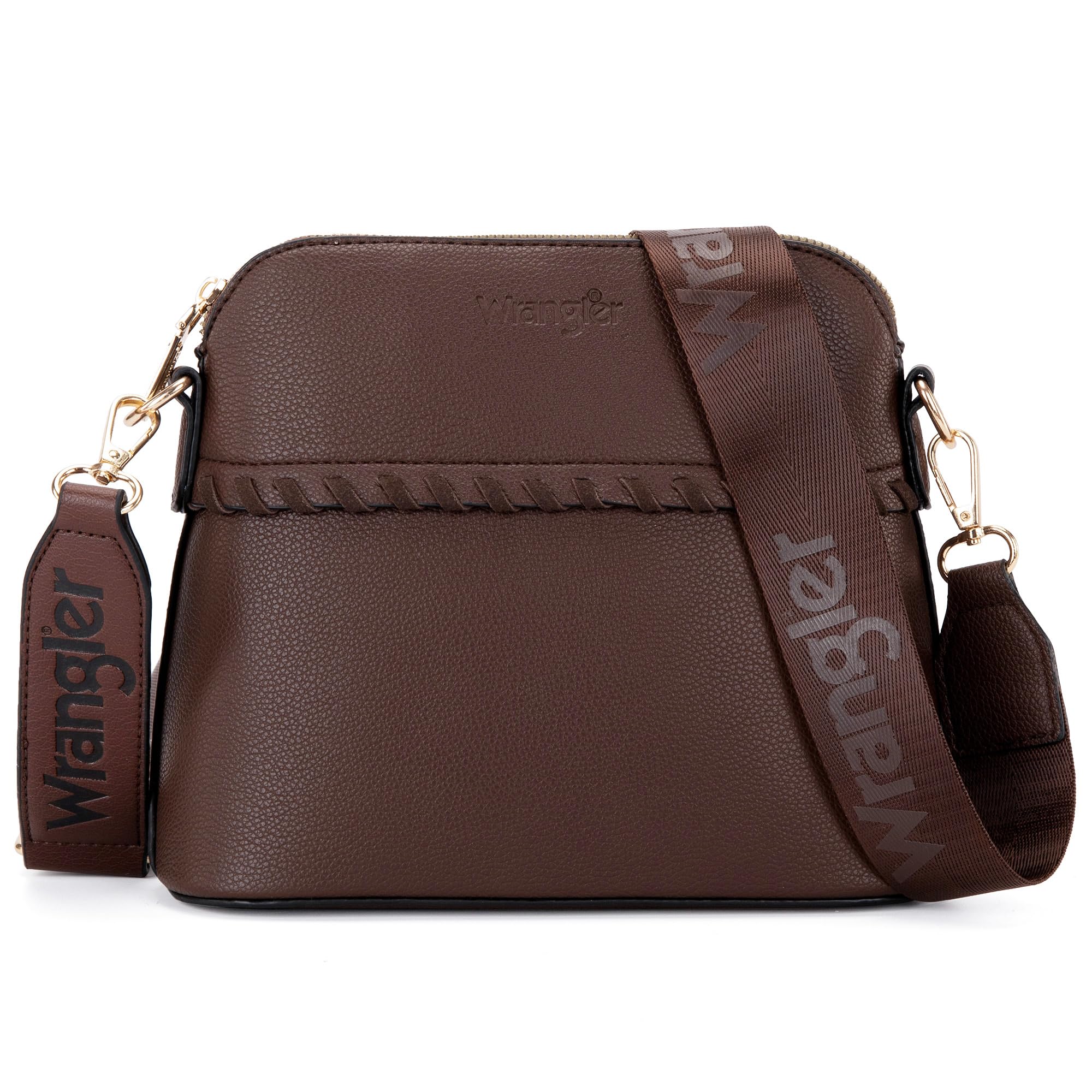 Foto 7 pulgar | Bolso De Mano Wrangler Wg3-8321cf Café Con Correa Cruzada - Venta Internacional.