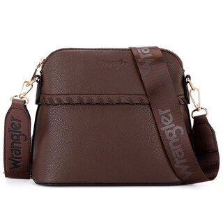 Foto 6 | Bolso De Mano Wrangler Wg3-8321cf Café Con Correa Cruzada - Venta Internacional.