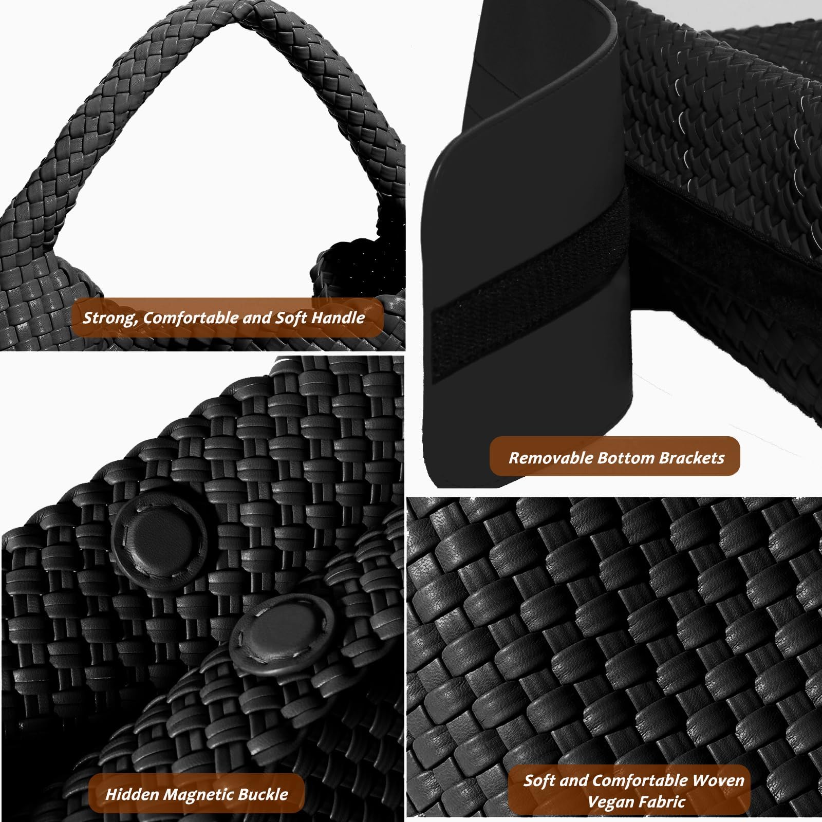 Foto 6 | Bolso Geelyda 2025 De Piel Tejida De Gran Capacidad - Venta Internacional.