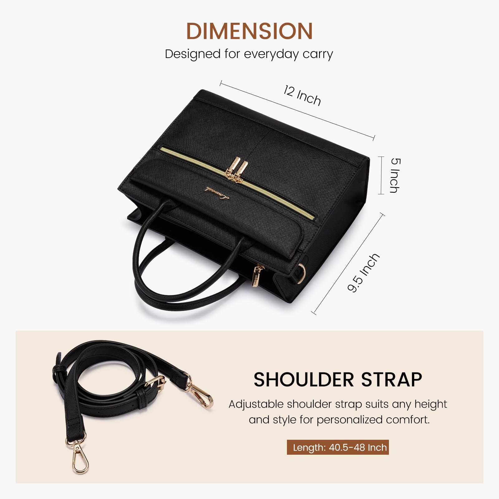 Foto 6 pulgar | Monederos Y Bolsos Lovevook Bolso De Hombro De Piel Negro - Venta Internacional.