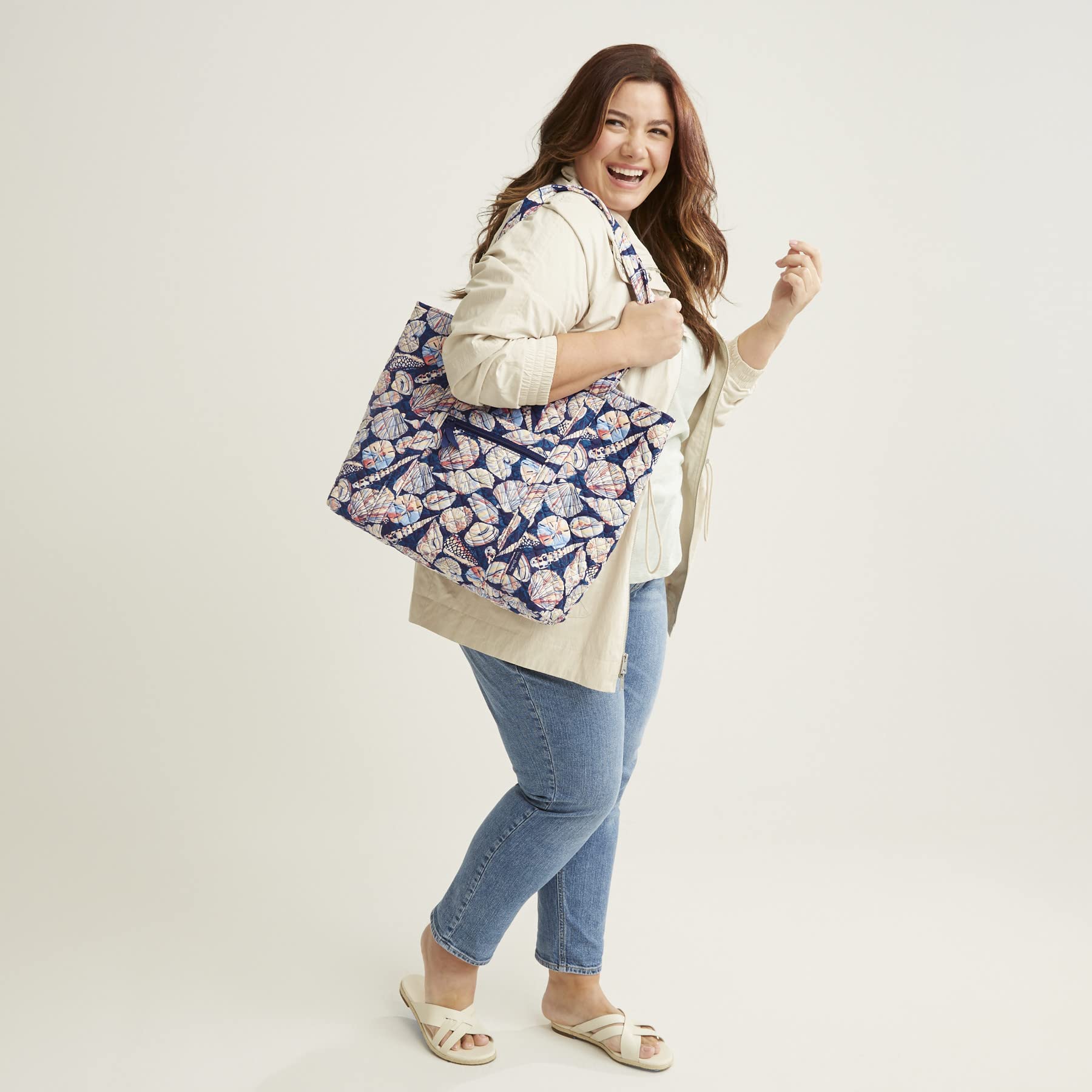 Foto 5 | Bolso De Tela Vera Bradley De Algodón Vera Amethyst Plaid Para Mujer - Venta Internacional.