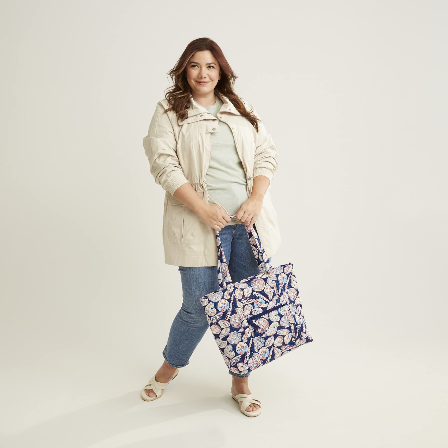 Foto 6 | Bolso De Tela Vera Bradley De Algodón Vera Amethyst Plaid Para Mujer - Venta Internacional.