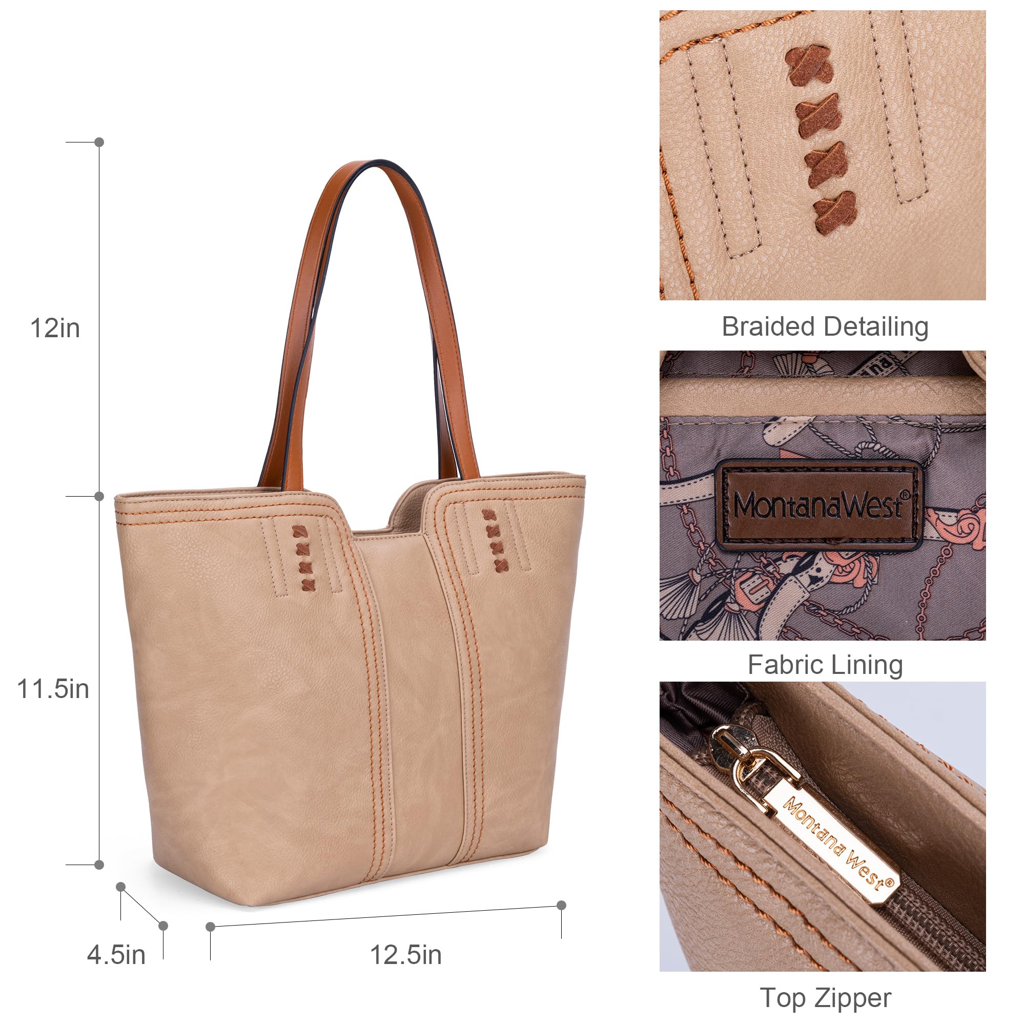 Foto 4 pulgar | Bolso De Mano Montana West Mwc-118kh De Cuero Vegano Para Mujer - Venta Internacional.