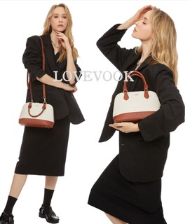 Foto 3 | Bandolera Lovevook Classic Dome Satchel Beige-marrón - Venta Internacional.