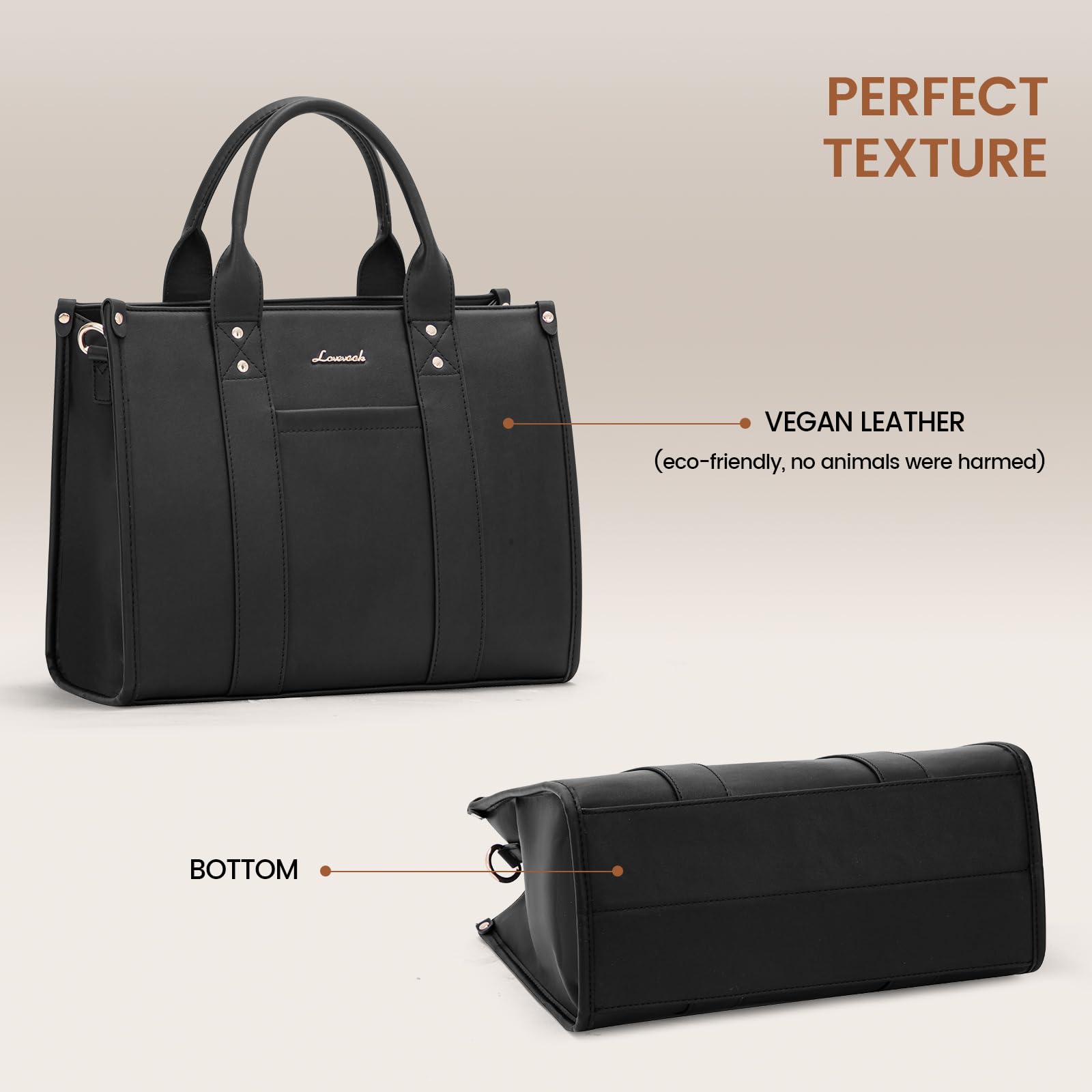 Foto 7 pulgar | Bolso Lovevook Monedero Para Mujer De Piel Negro - Venta Internacional.