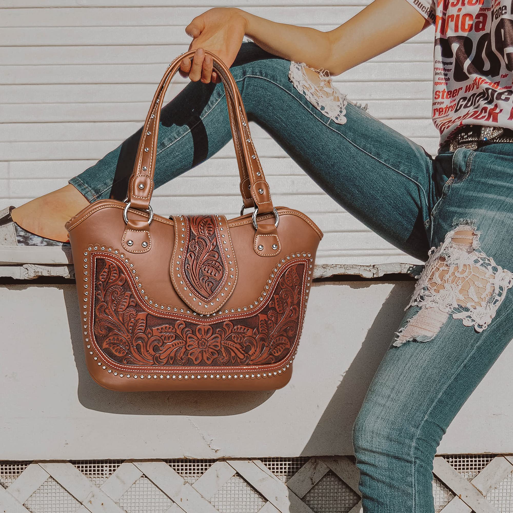 Foto 4 pulgar | Bolso De Hombro Montana West Hobo Bolso Fashion Wrlh-8005br - Venta Internacional.