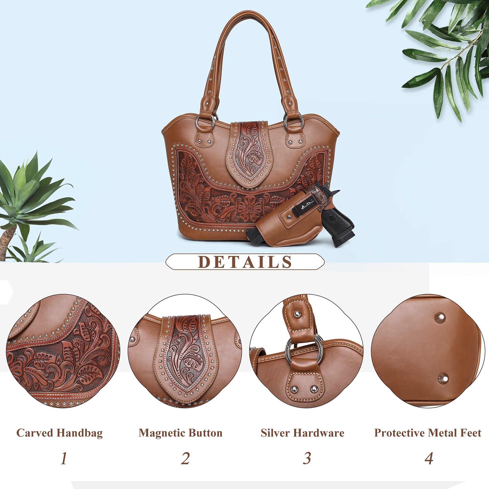 Foto 7 pulgar | Bolso De Hombro Montana West Hobo Bolso Fashion Wrlh-8005br - Venta Internacional.