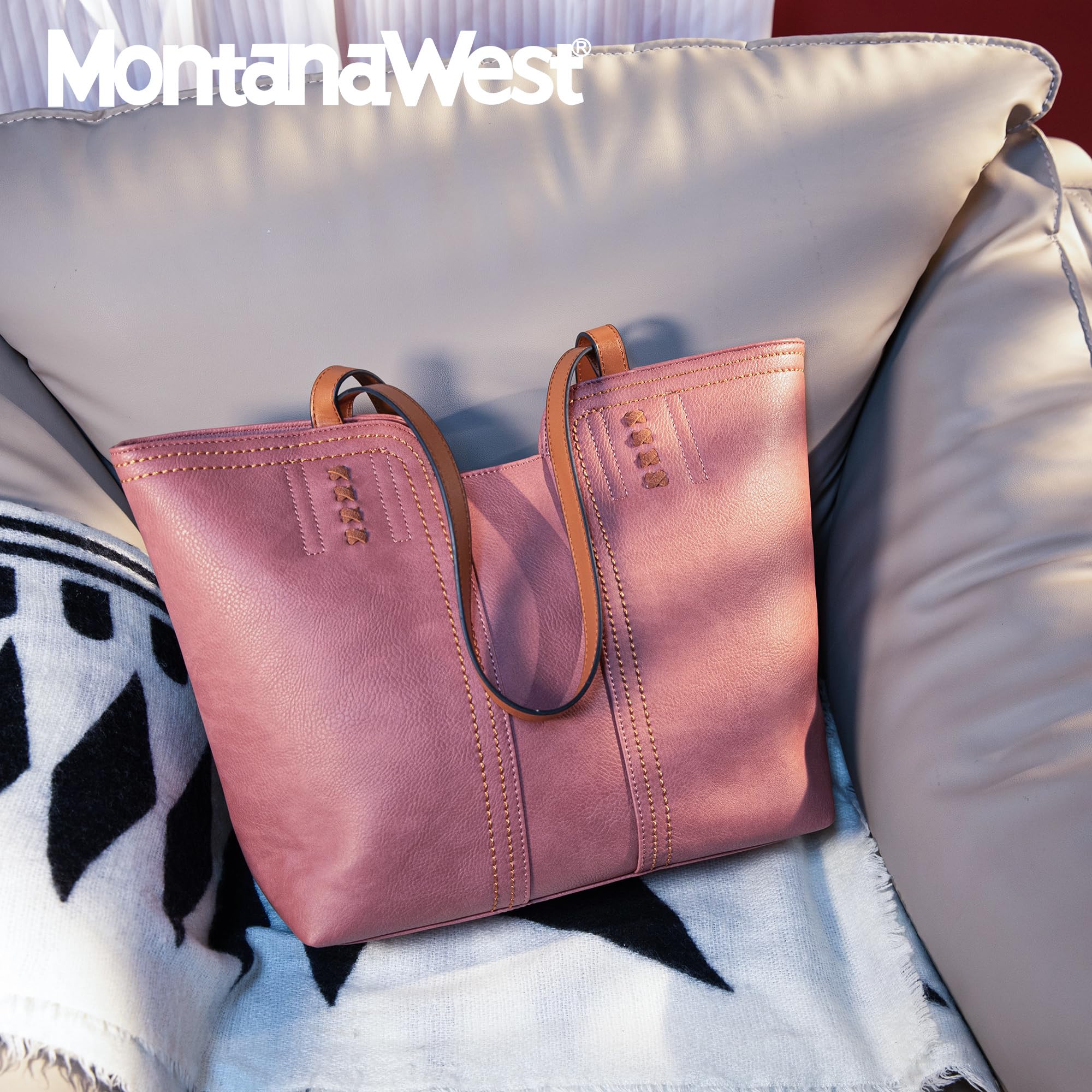 Foto 3 pulgar | Bolso De Mano Montana West Mwc-118smpk De Cuero Vegano Para Mujer - Venta Internacional.