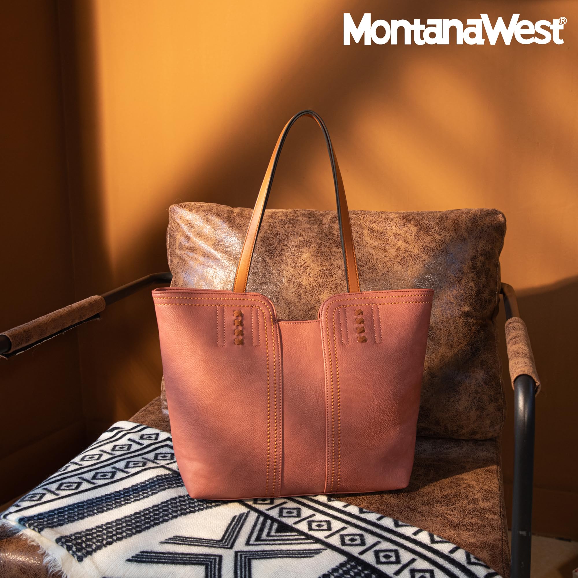 Foto 7 pulgar | Bolso De Mano Montana West Mwc-118smpk De Cuero Vegano Para Mujer - Venta Internacional.
