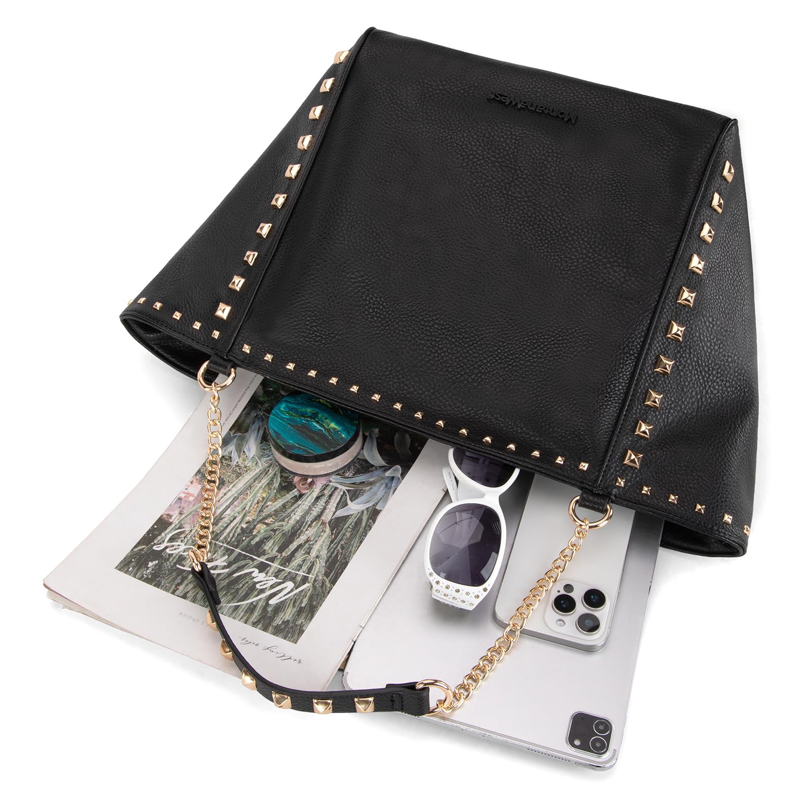 Foto 5 | Bolso De Mano Montana West De Piel Vegana De Gran Tamaño Mwc-2751bk - Venta Internacional.