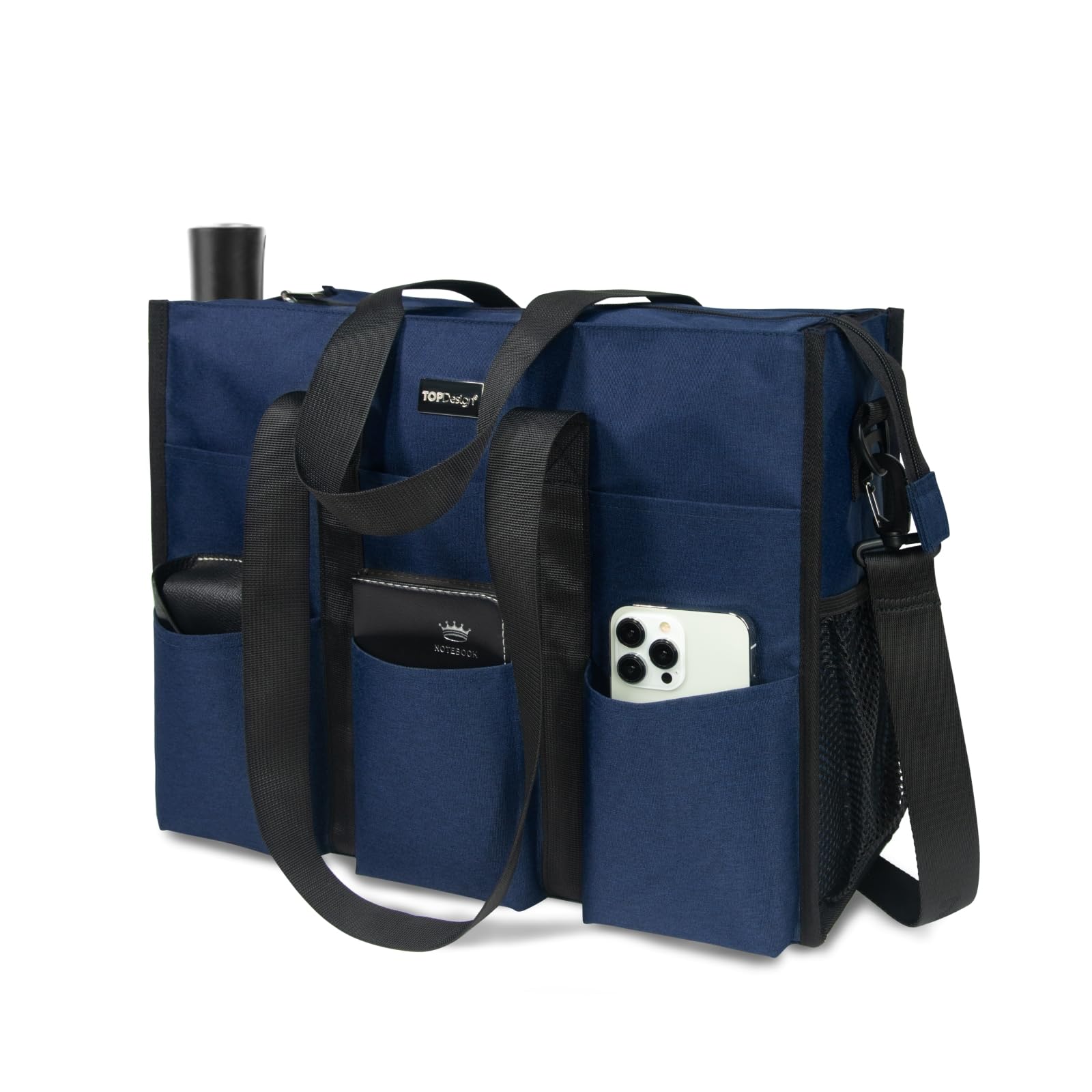 Foto 3 pulgar | Bolsa Topdesign Utility Resistente Al Agua Con 22 Bolsillos, Color Azul - Venta Internacional.
