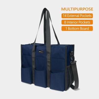 Foto 3 | Bolsa Topdesign Utility Resistente Al Agua Con 22 Bolsillos, Color Azul - Venta Internacional.