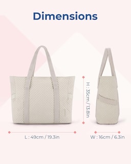 Foto 6 | Bolsa Bagsmart Grande Para Mujer, Viajes, Gimnasio, Trabajo, Marrón Grisáceo - Venta Internacional.