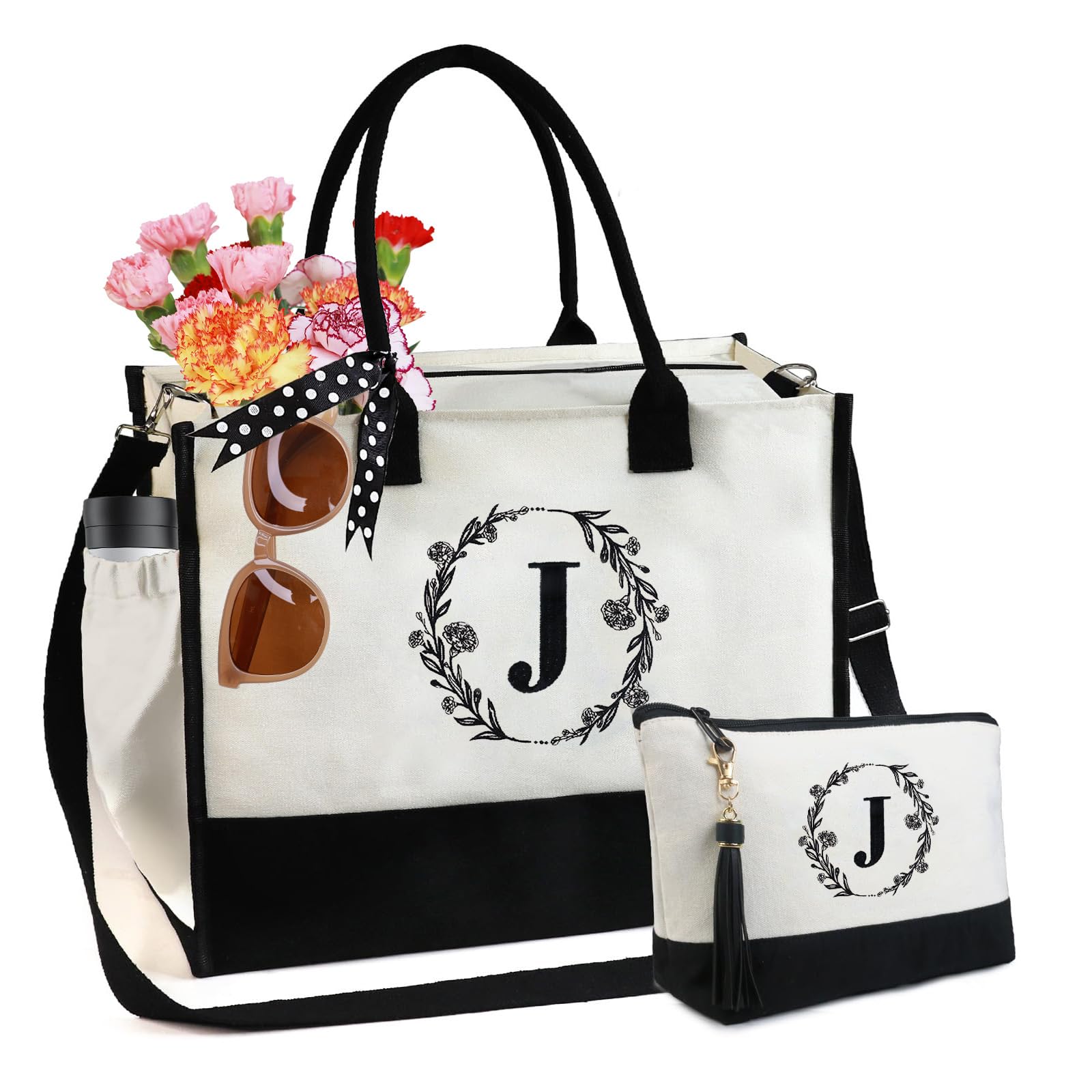 Foto 1 | Bolso De Mano Beegreen, Regalo De Cumpleaños Para Mujer, Bordado Con La Inicial J - Venta Internacional.