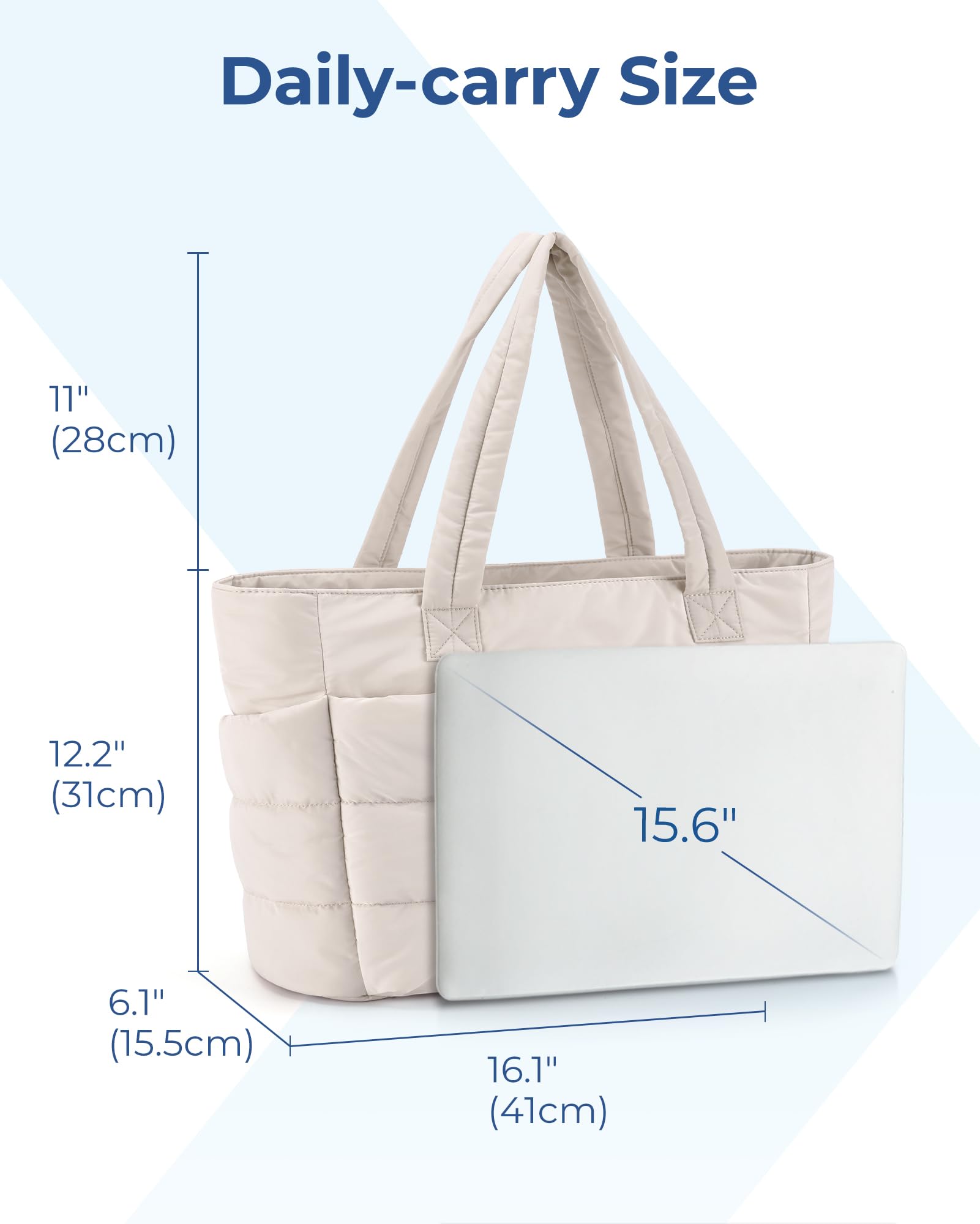 Foto 7 pulgar | Bolsa De Mano Bagsmart Lightweight Puffy Para Mujer, 20 Litros (gris) - Venta Internacional.