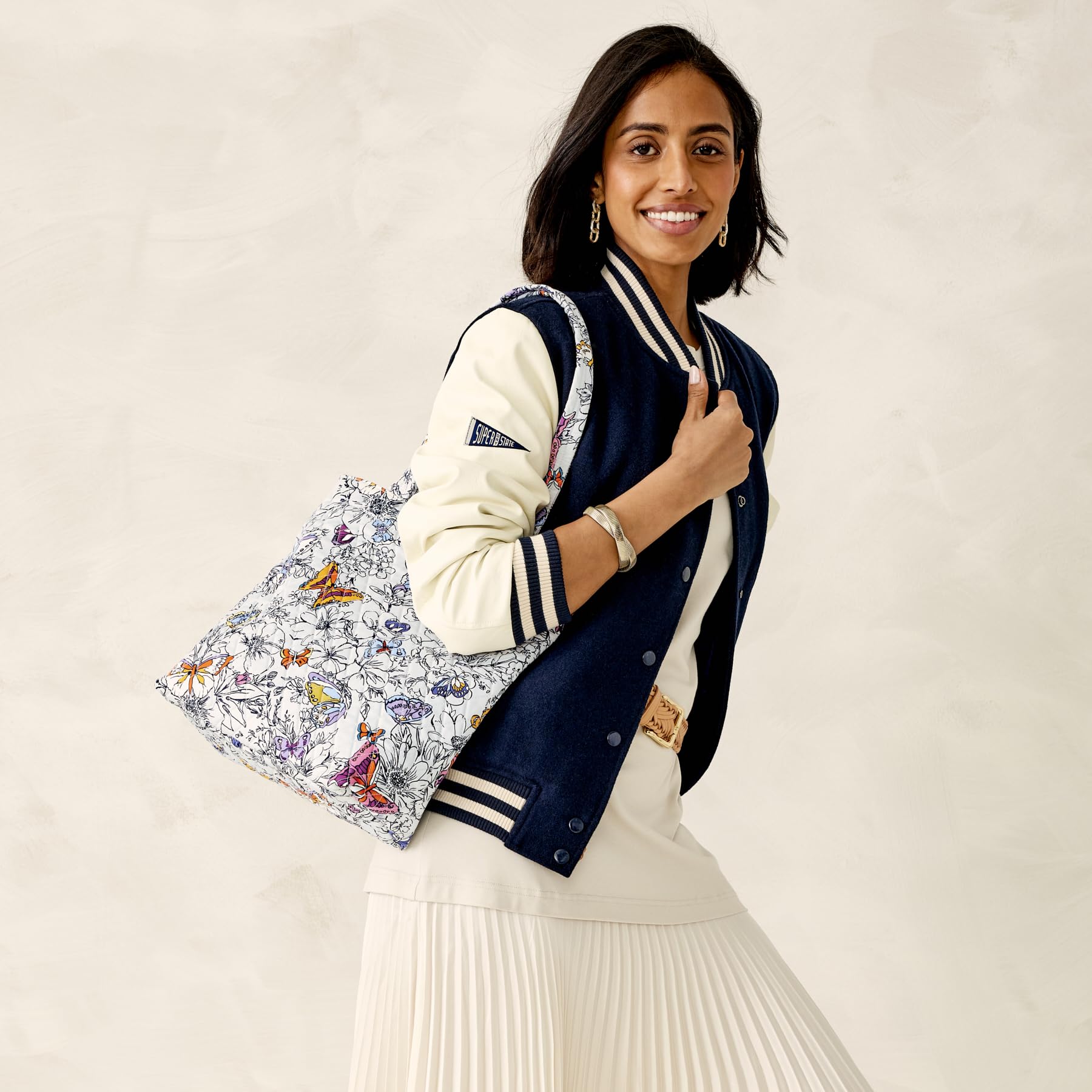 Foto 6 pulgar | Bolsa Vera Bradley Premium Cotton Small Original Wing + Bloom - Venta Internacional.