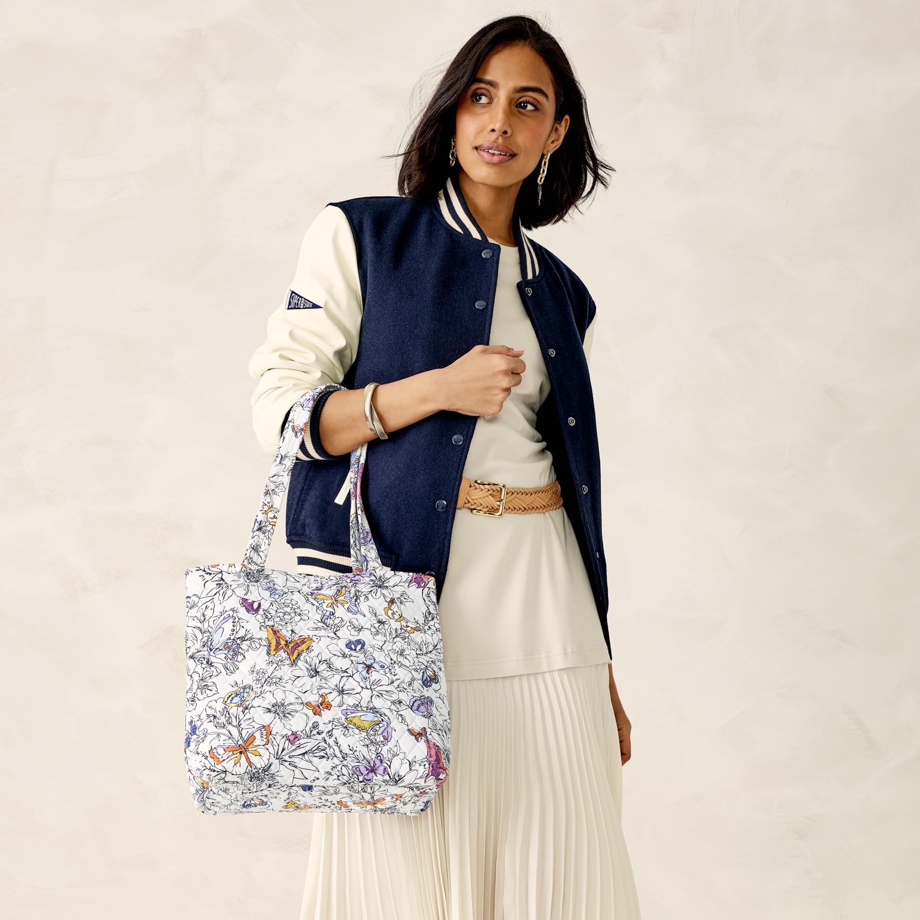 Foto 7 pulgar | Bolsa Vera Bradley Premium Cotton Small Original Wing + Bloom - Venta Internacional.