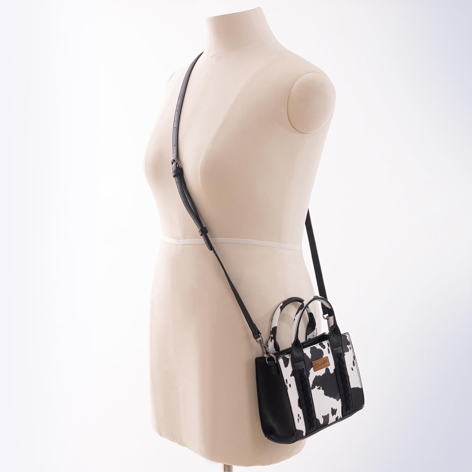 Foto 2 | Bolso Bandolera Montana West Wrangler Con Estampado De Mini Vaca - Venta Internacional.