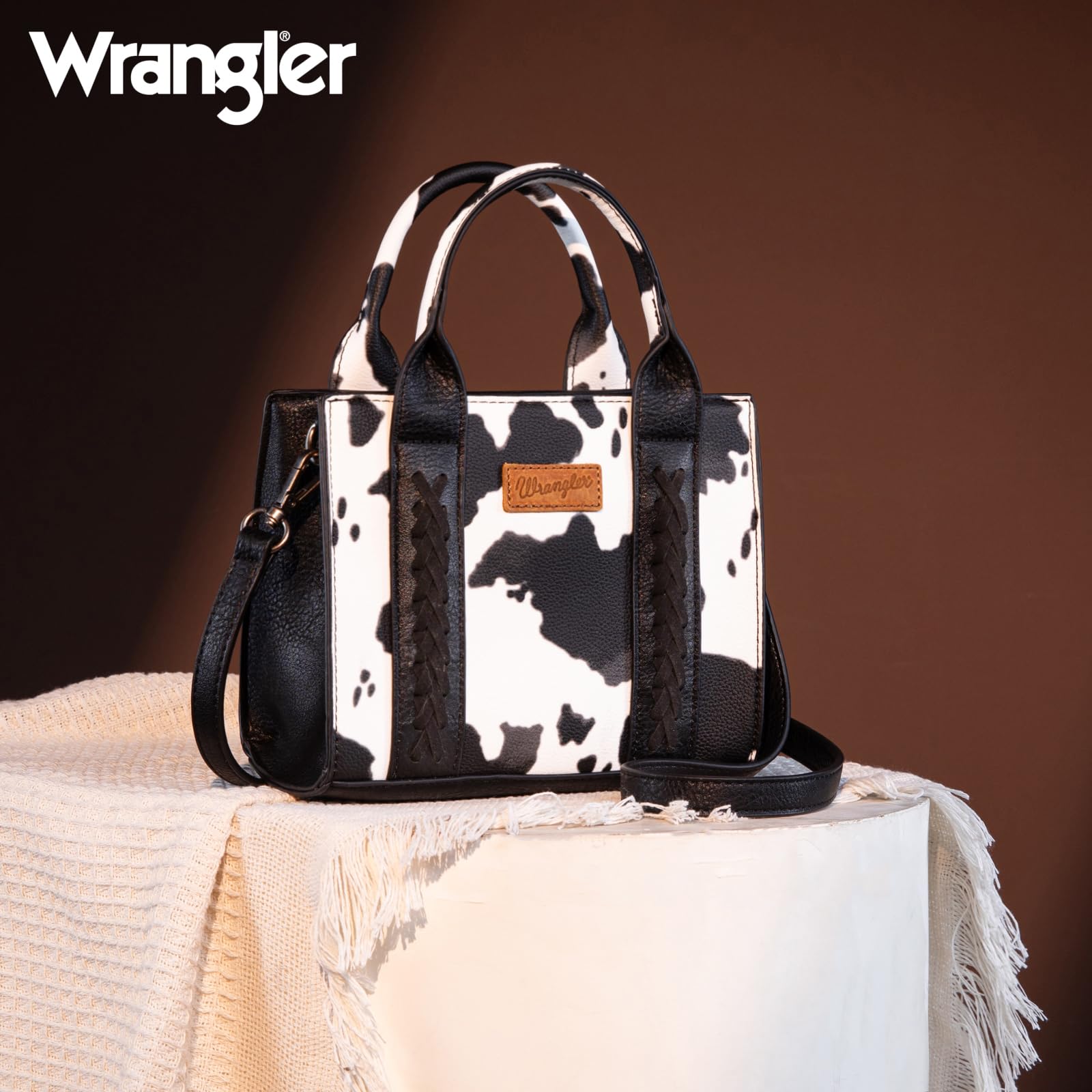 Foto 7 pulgar | Bolso Bandolera Montana West Wrangler Con Estampado De Mini Vaca - Venta Internacional.