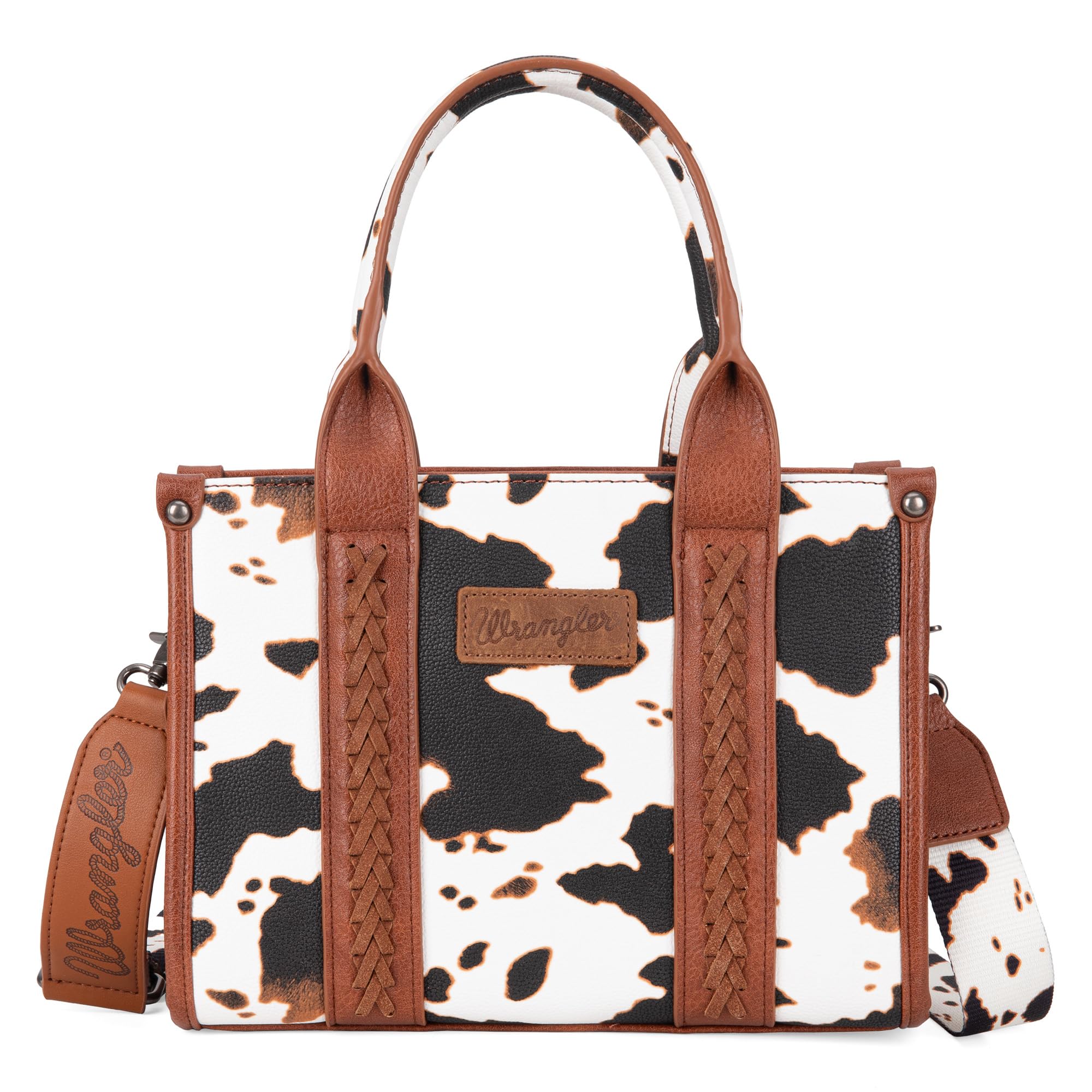 Foto 2 pulgar | Bolso Wrangler Con Estampado De Vaca Para Mujer Brown Xy Wg133-8120sbr - Venta Internacional.