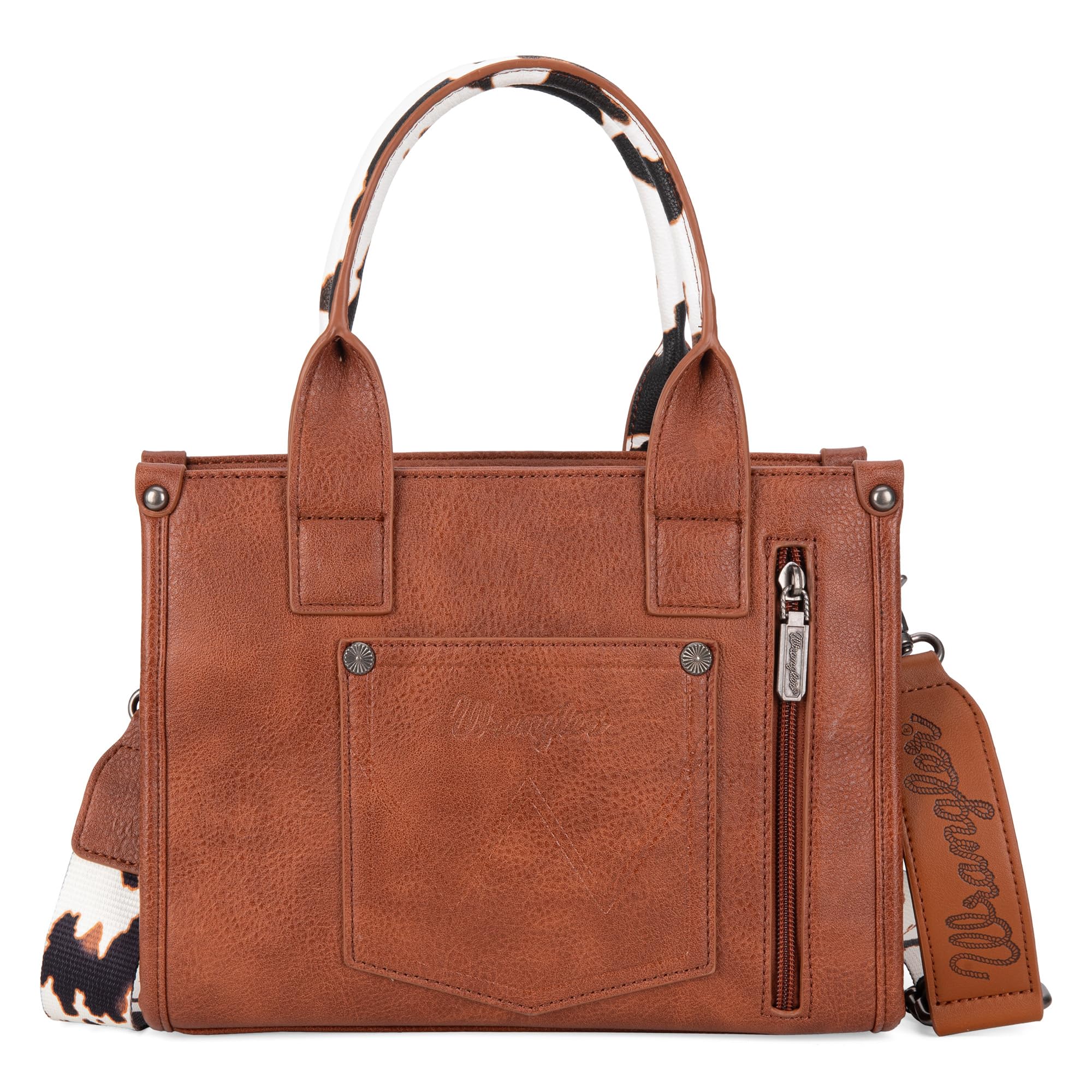 Foto 6 pulgar | Bolso Wrangler Con Estampado De Vaca Para Mujer Brown Xy Wg133-8120sbr - Venta Internacional.