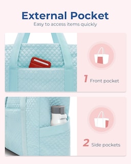 Foto 3 | Bolsa Bagsmart Grande Para Mujer Con Hebilla Para Esterilla De Yoga, Color Azul - Venta Internacional.
