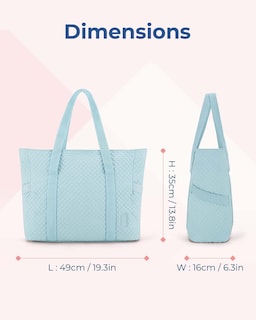 Foto 6 | Bolsa Bagsmart Grande Para Mujer Con Hebilla Para Esterilla De Yoga, Color Azul - Venta Internacional.