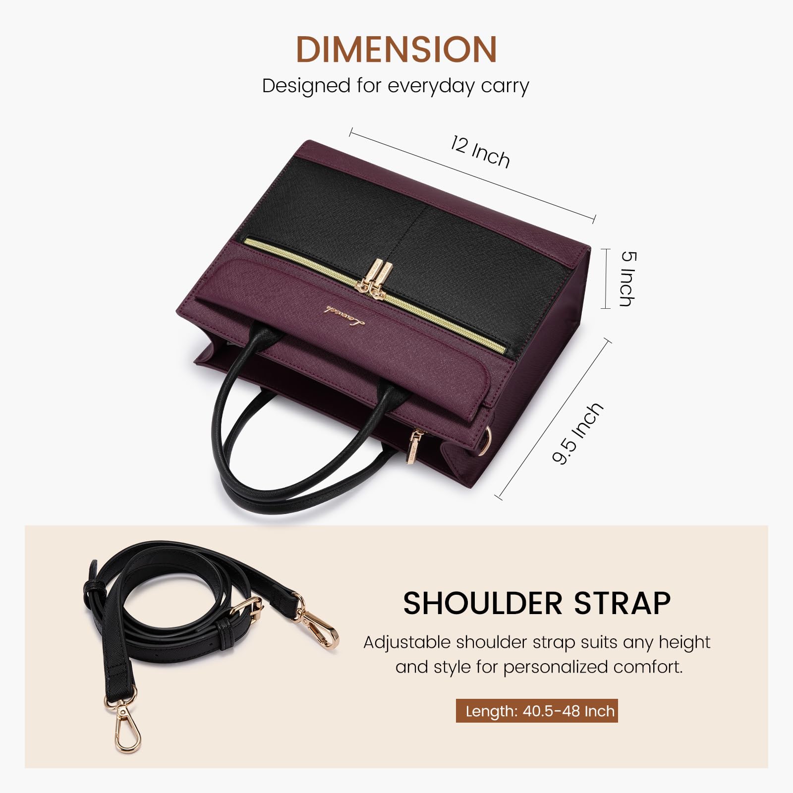 Foto 5 | Monederos Y Bolsos Lovevook Bolso De Hombro De Piel Negro - Venta Internacional.