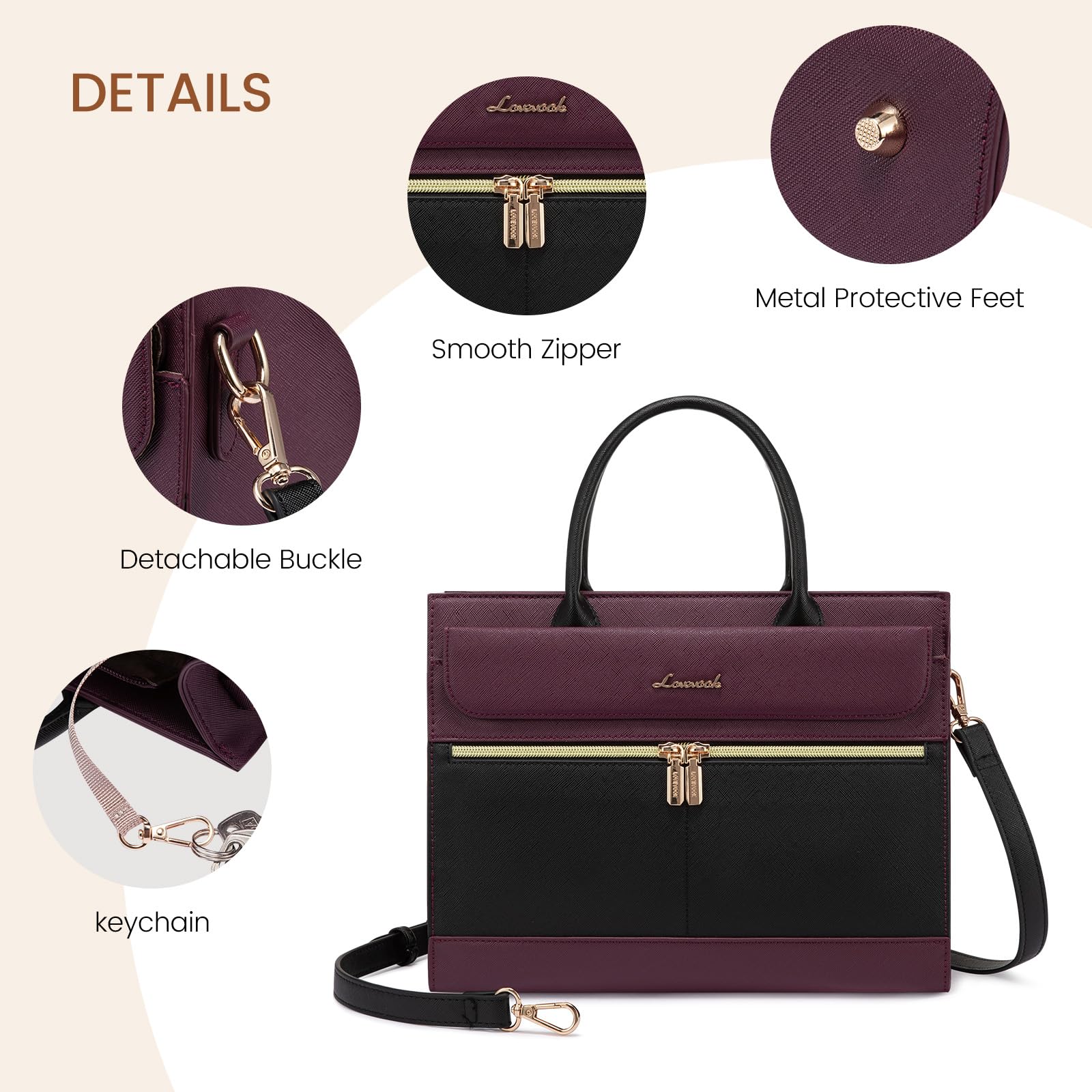 Foto 8 pulgar | Monederos Y Bolsos Lovevook Bolso De Hombro De Piel Negro - Venta Internacional.