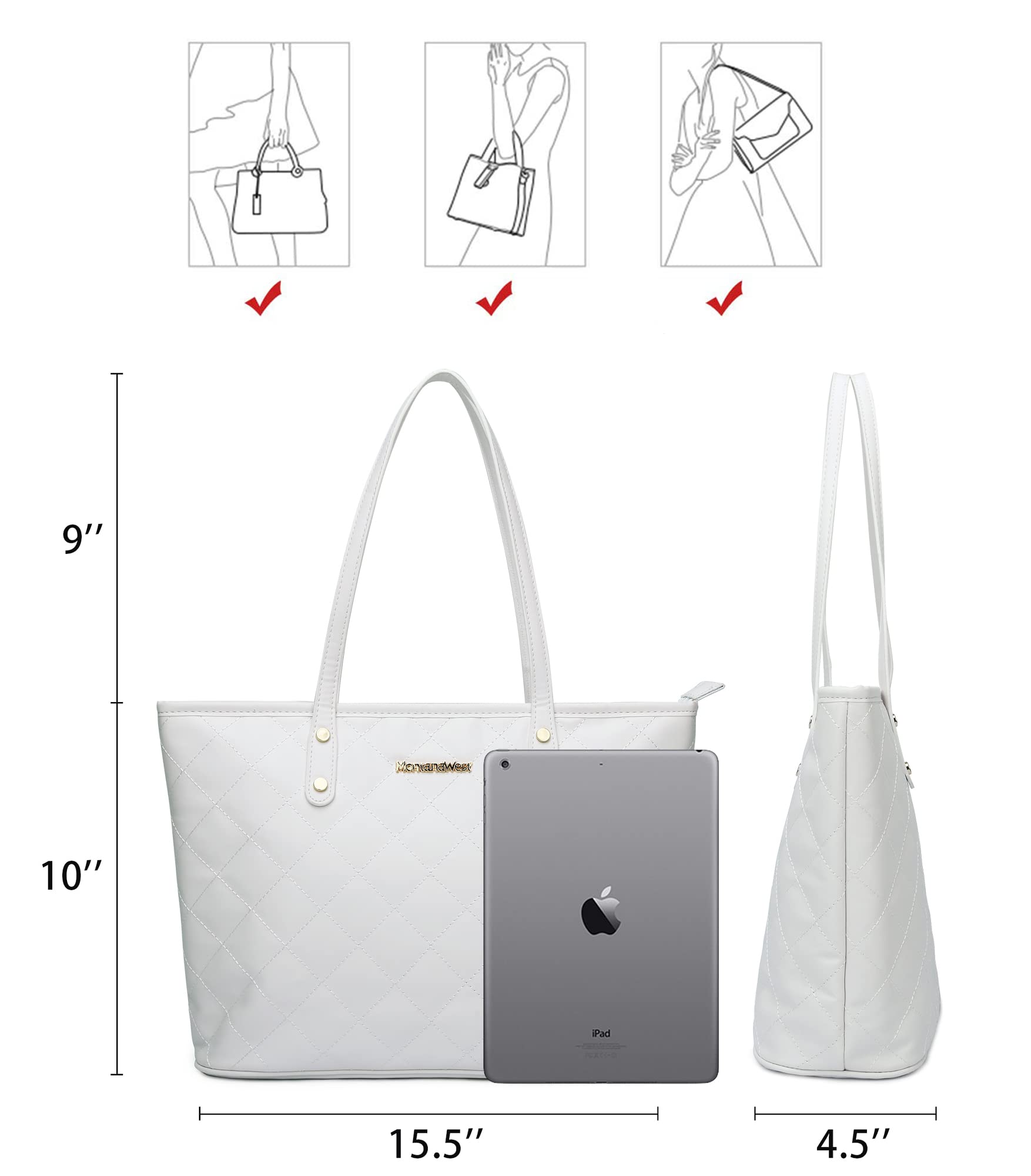 Foto 5 | Bolso De Hombro Acolchado Montana West Para Mujer - Venta Internacional.